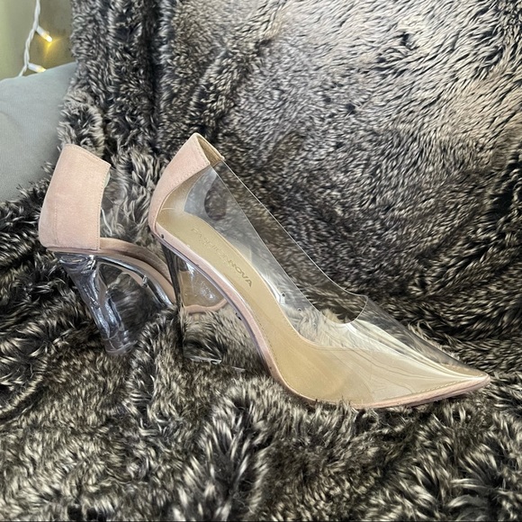 Fashion Nova Shoes - Clear Wedges